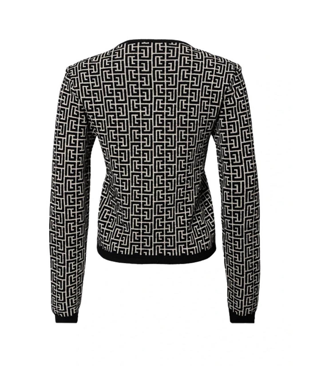 BALMAIN Черный шерстяной джемпер / свитер, фото 1