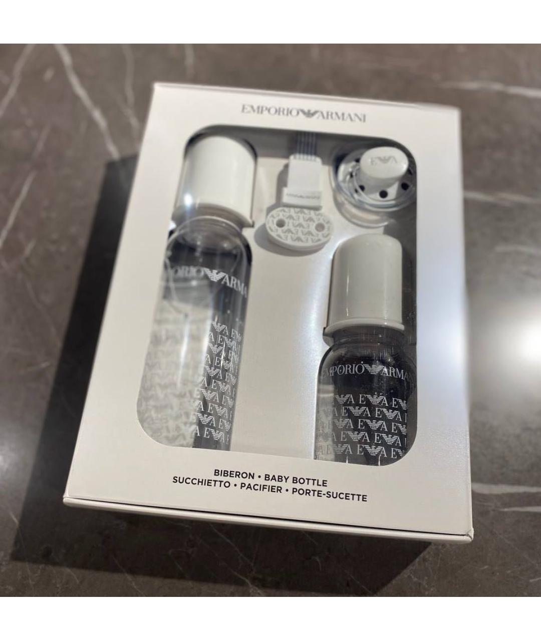 EMPORIO ARMANI Белая пластиковая бутылочки и пустышки, фото 4