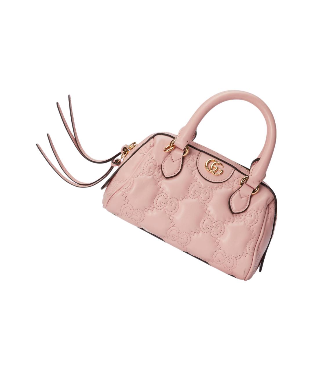 GUCCI Розовая кожаная сумка через плечо, фото 3