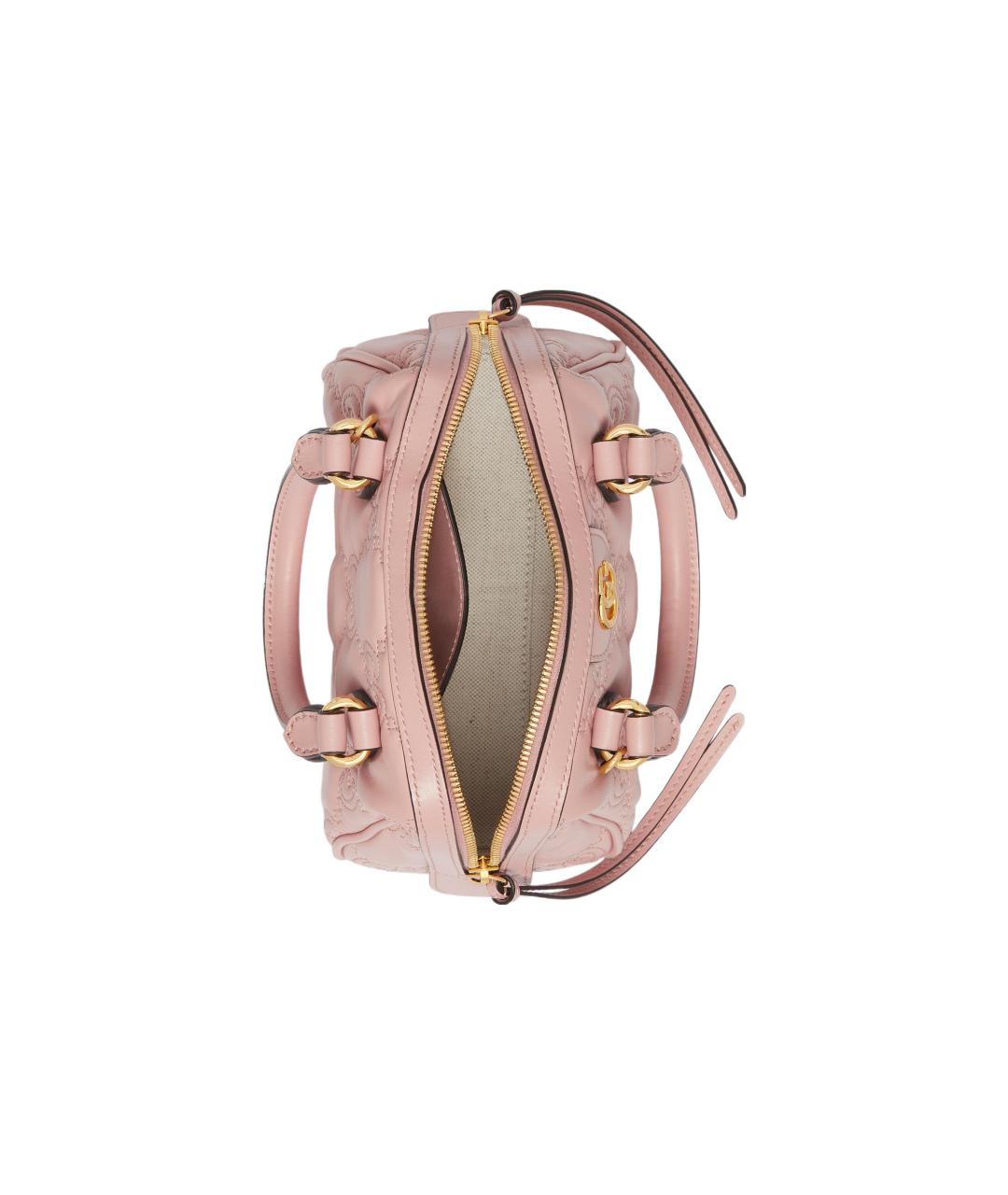 GUCCI Розовая кожаная сумка через плечо, фото 8