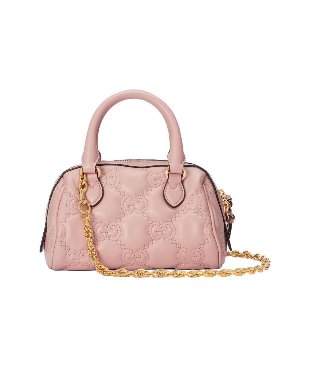 GUCCI Розовая кожаная сумка через плечо, фото 5