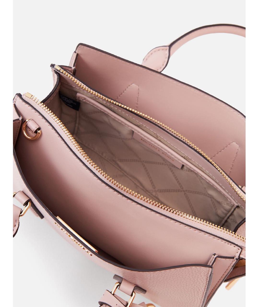 MICHAEL KORS Розовая кожаная сумка тоут, фото 3