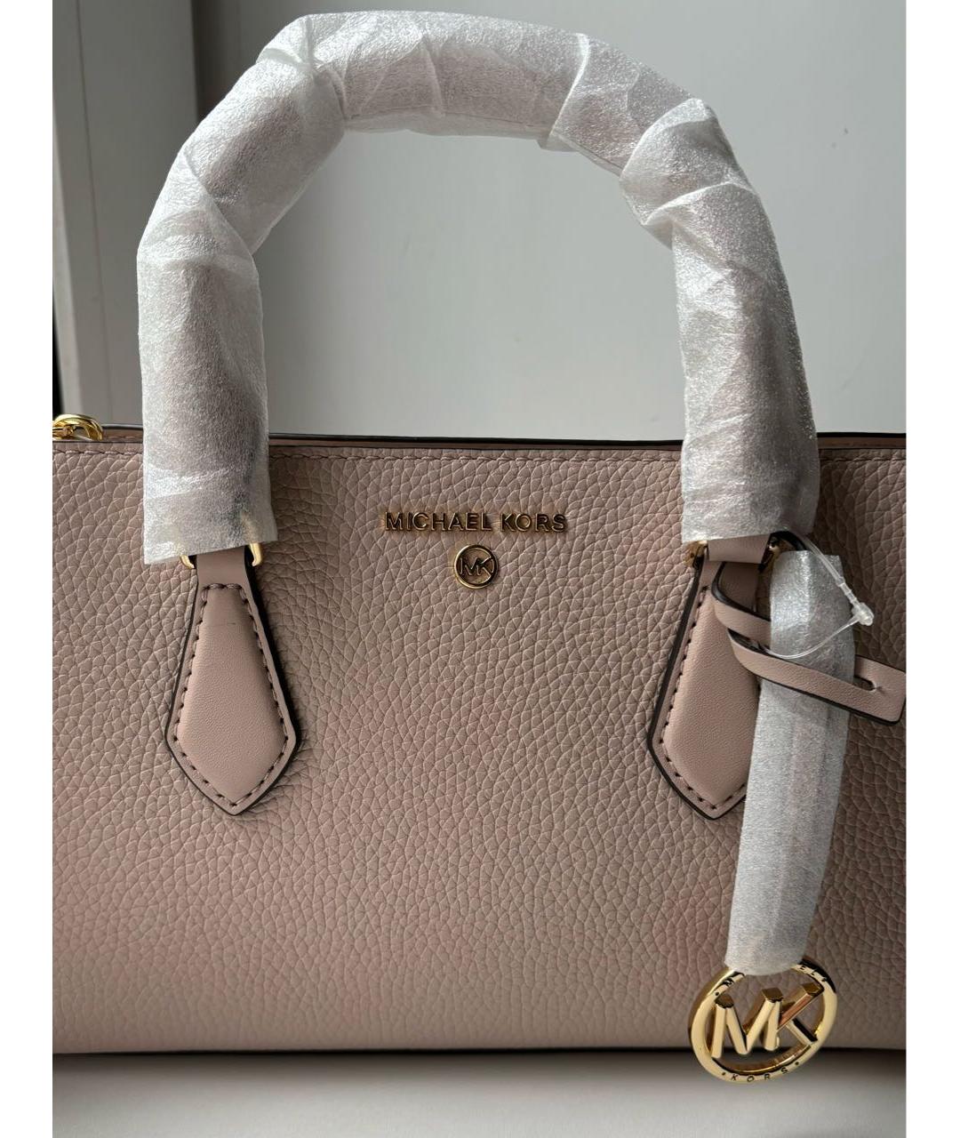 MICHAEL KORS Розовая кожаная сумка тоут, фото 5