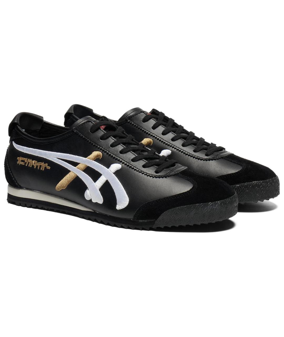 ONITSUKA TIGER Черные кожаные кроссовки, фото 3