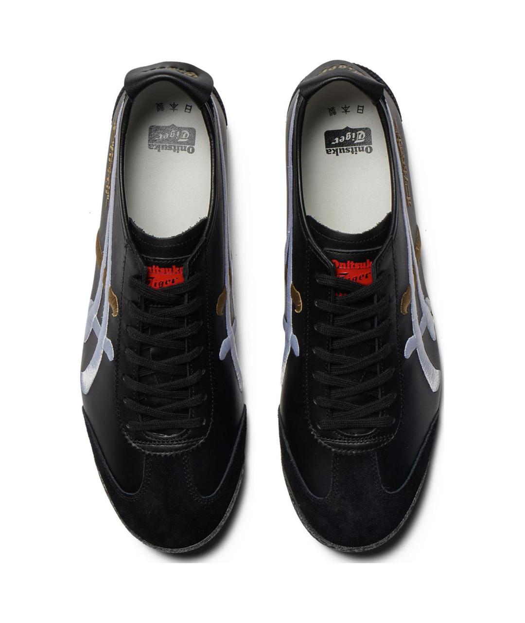 ONITSUKA TIGER Черные кожаные кроссовки, фото 4