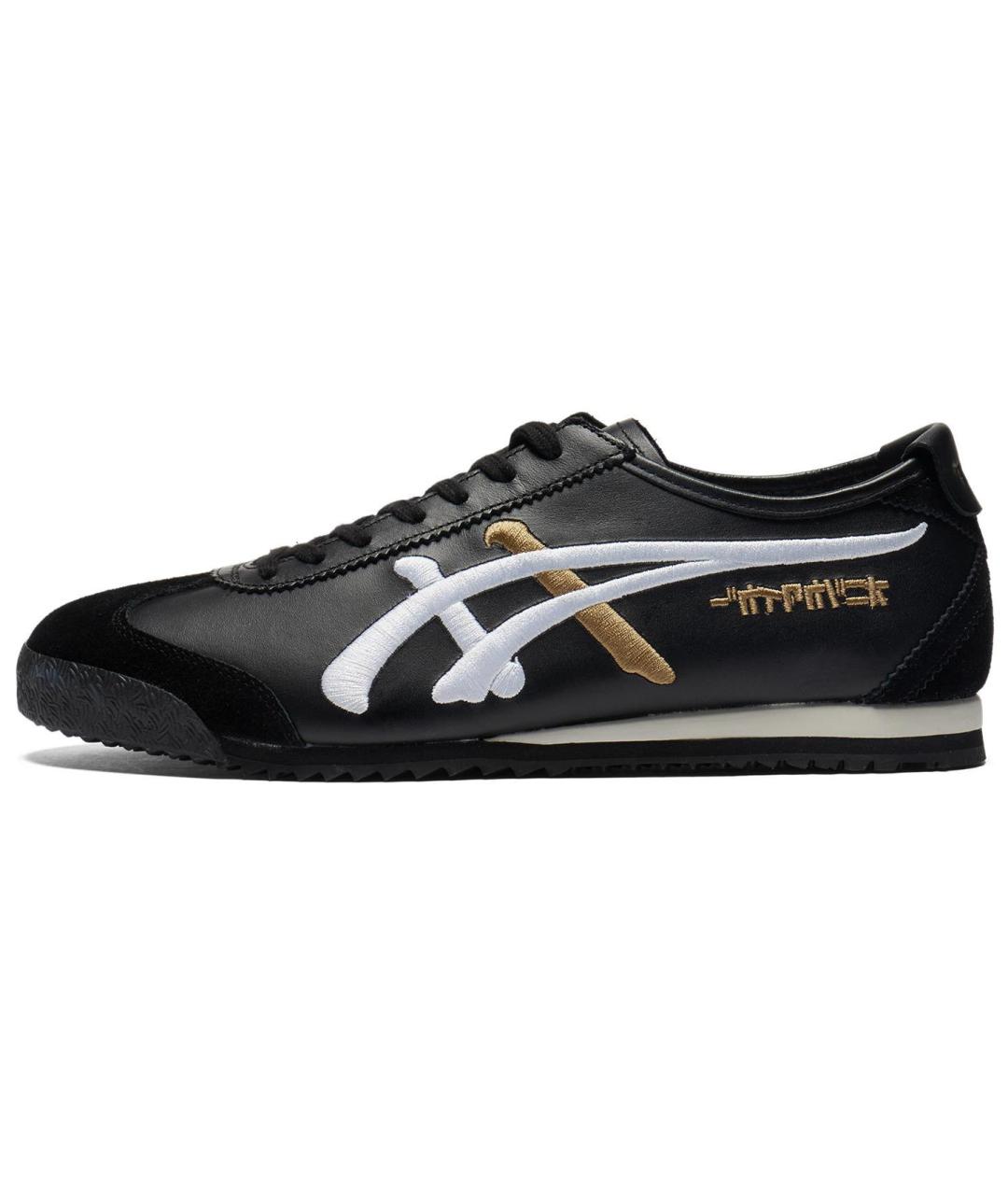 ONITSUKA TIGER Черные кожаные кроссовки, фото 2