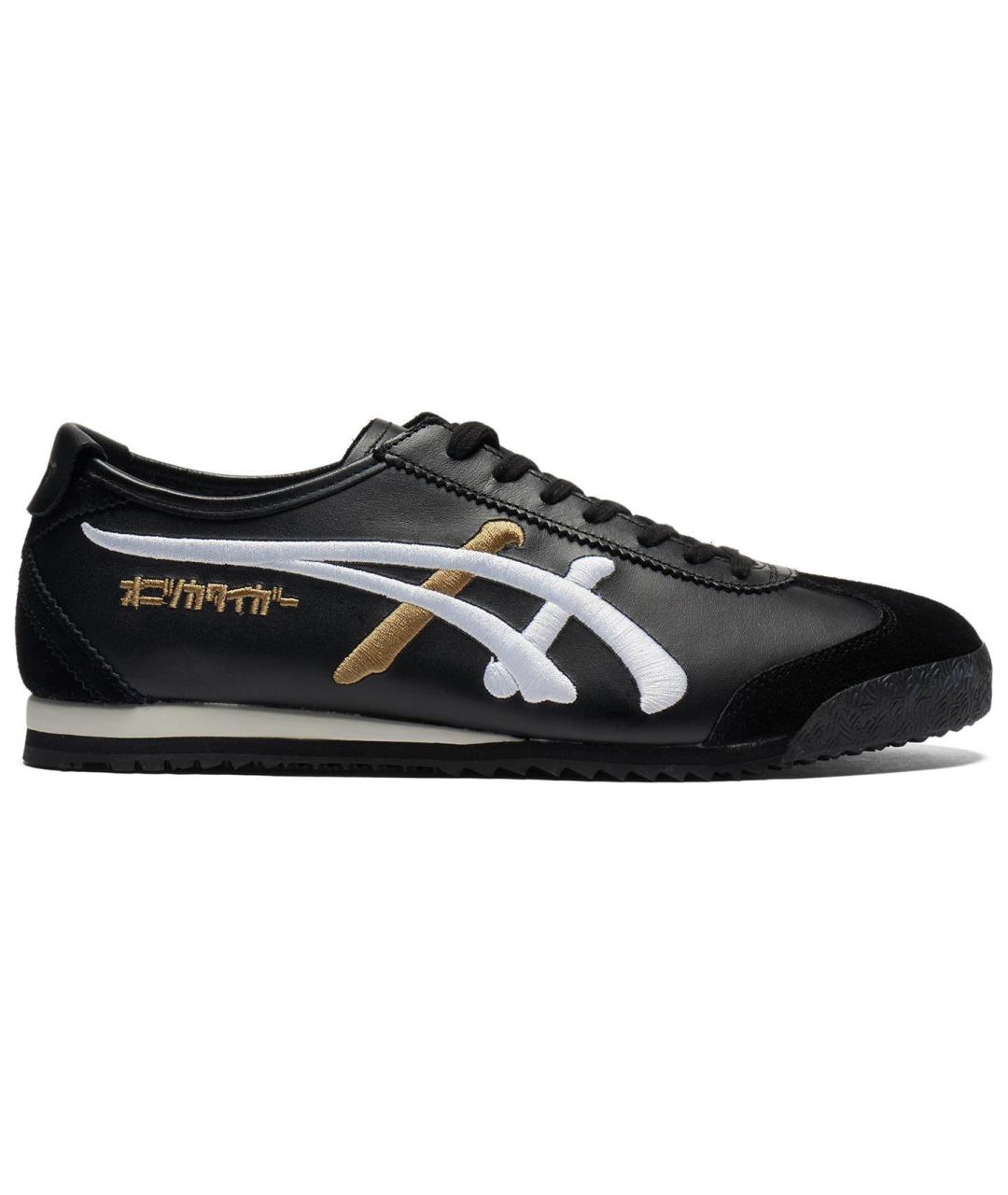ONITSUKA TIGER Черные кожаные кроссовки, фото 1