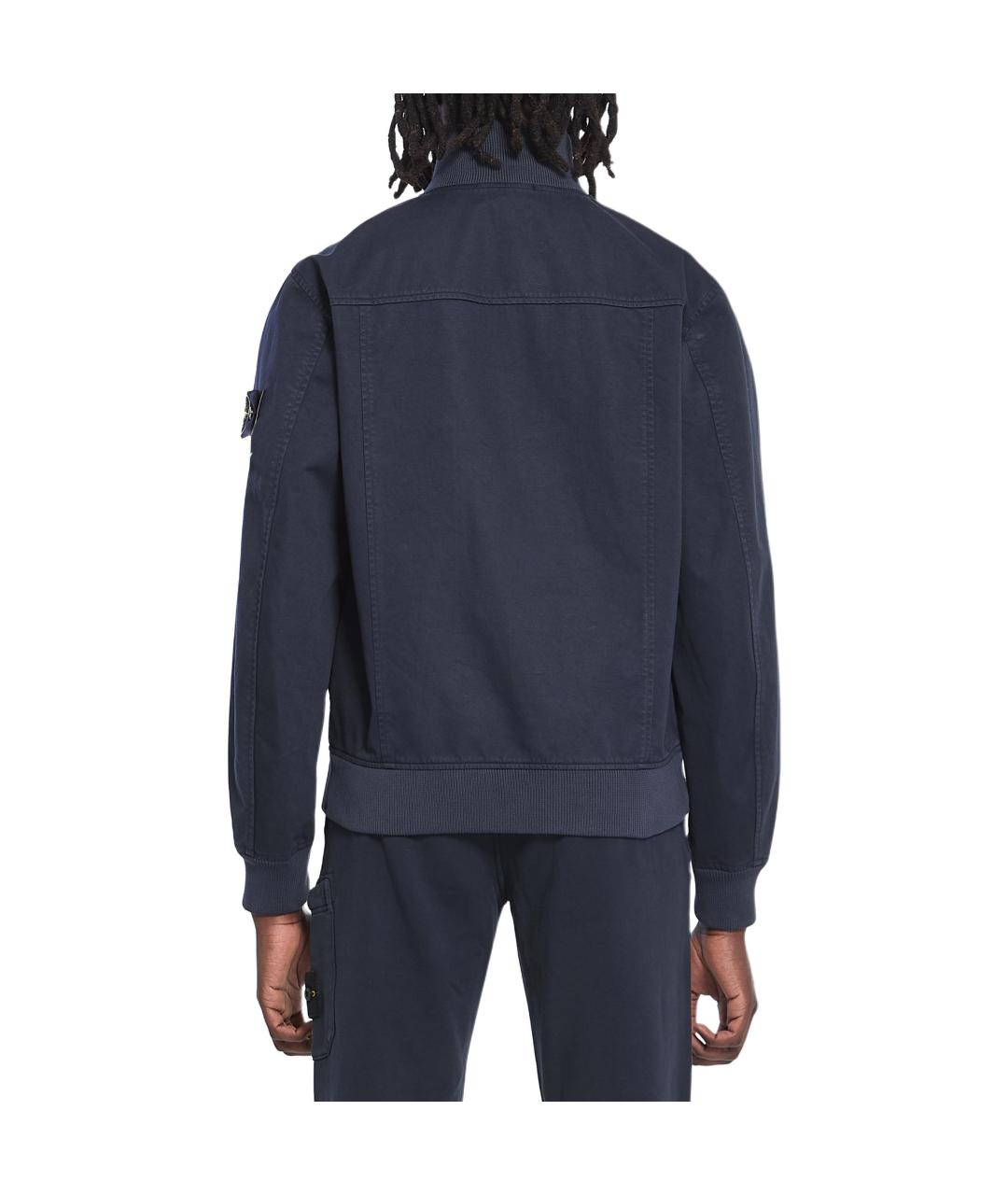 STONE ISLAND Темно-синяя куртка, фото 2