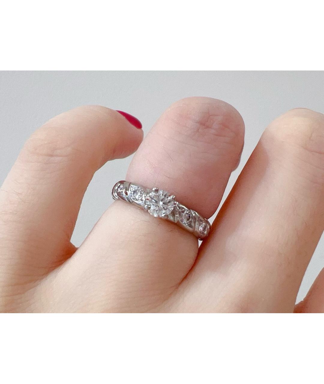 CHAUMET Белое платиновое кольцо, фото 6