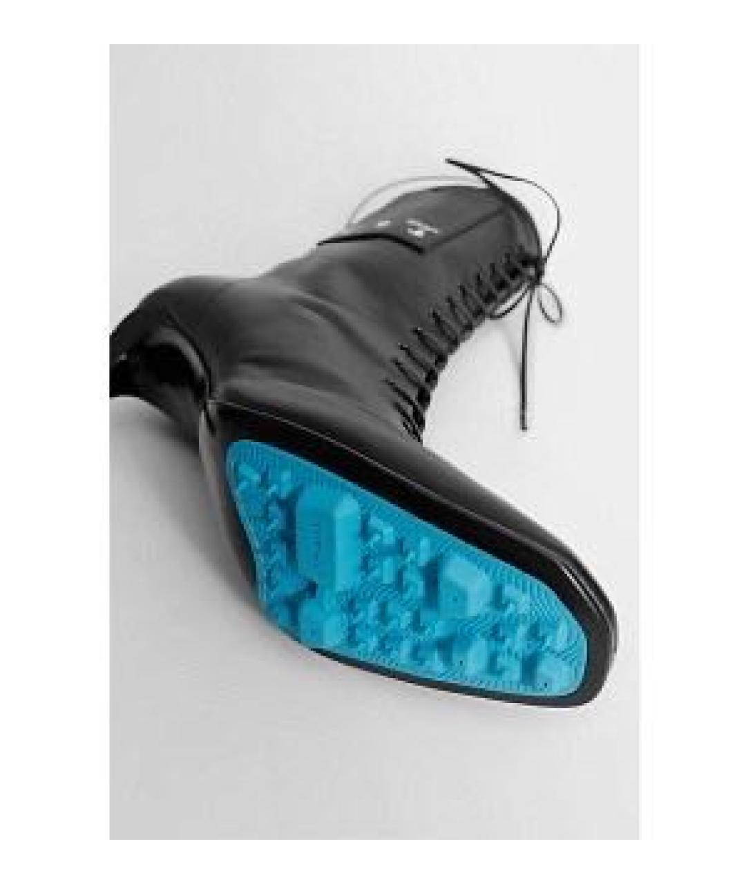 OFF-WHITE Черные кожаные ботильоны, фото 3