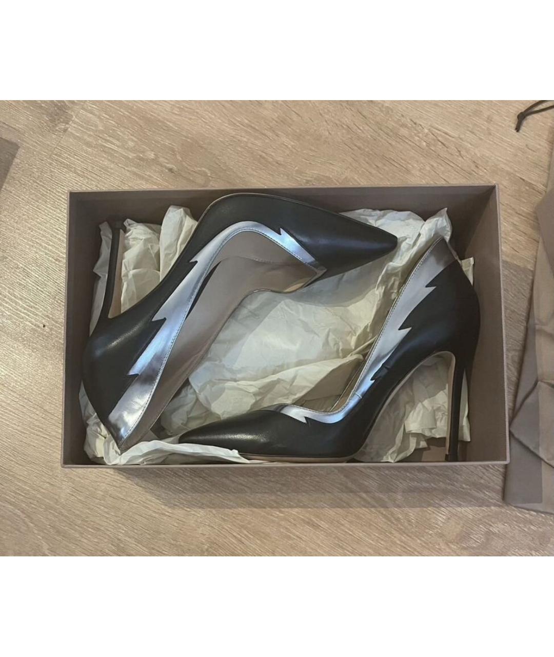 GIANVITO ROSSI Черные кожаные туфли, фото 5