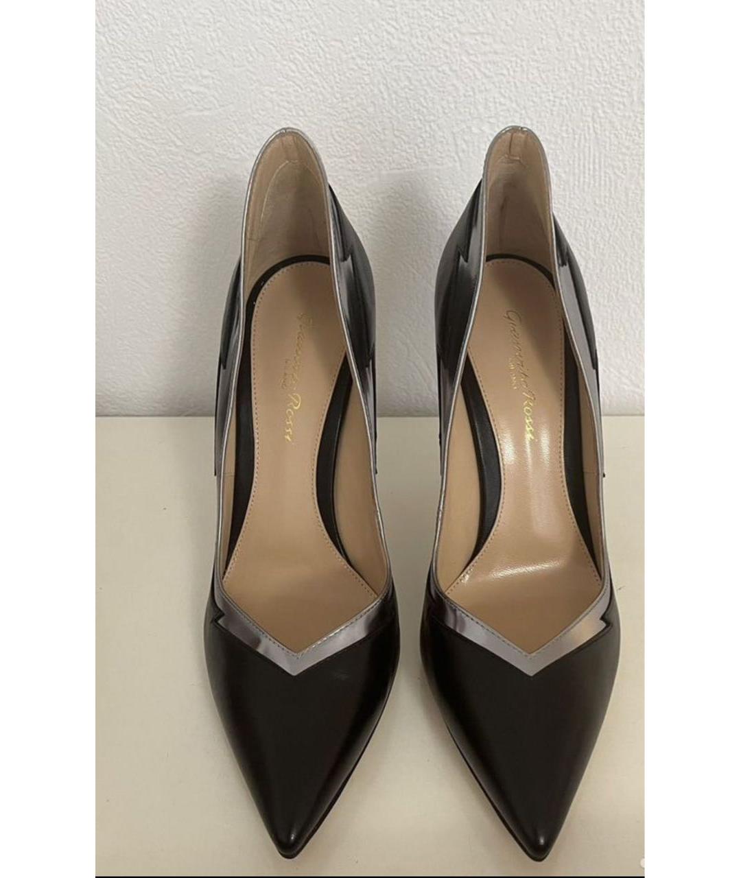 GIANVITO ROSSI Черные кожаные туфли, фото 2