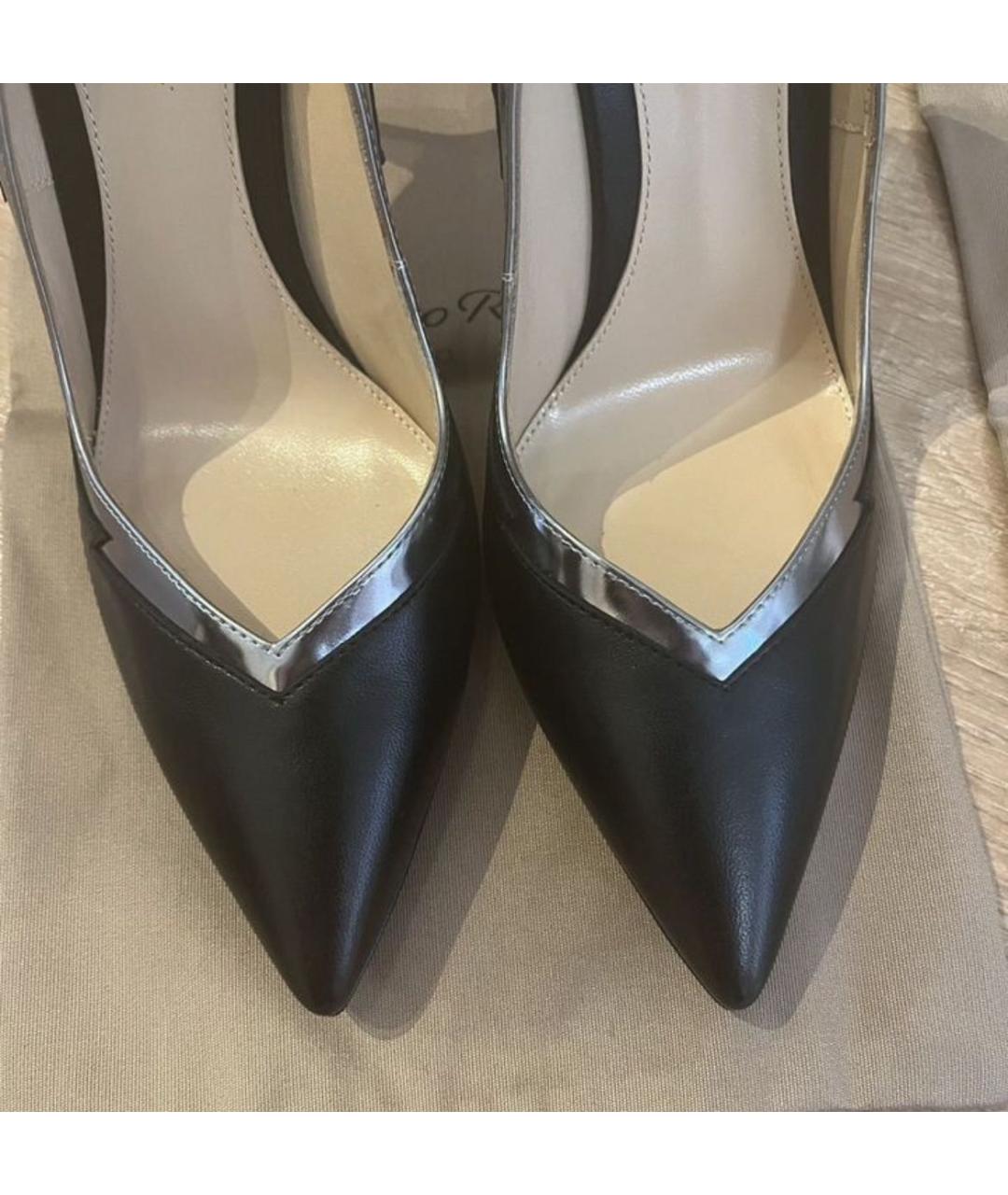 GIANVITO ROSSI Черные кожаные туфли, фото 3