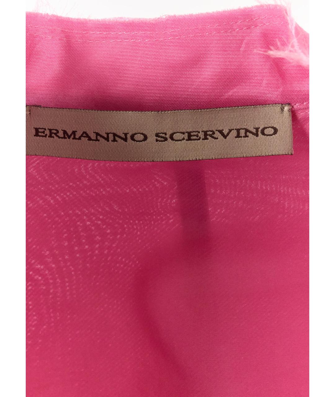 ERMANNO SCERVINO Розовый шелковый жилет, фото 4