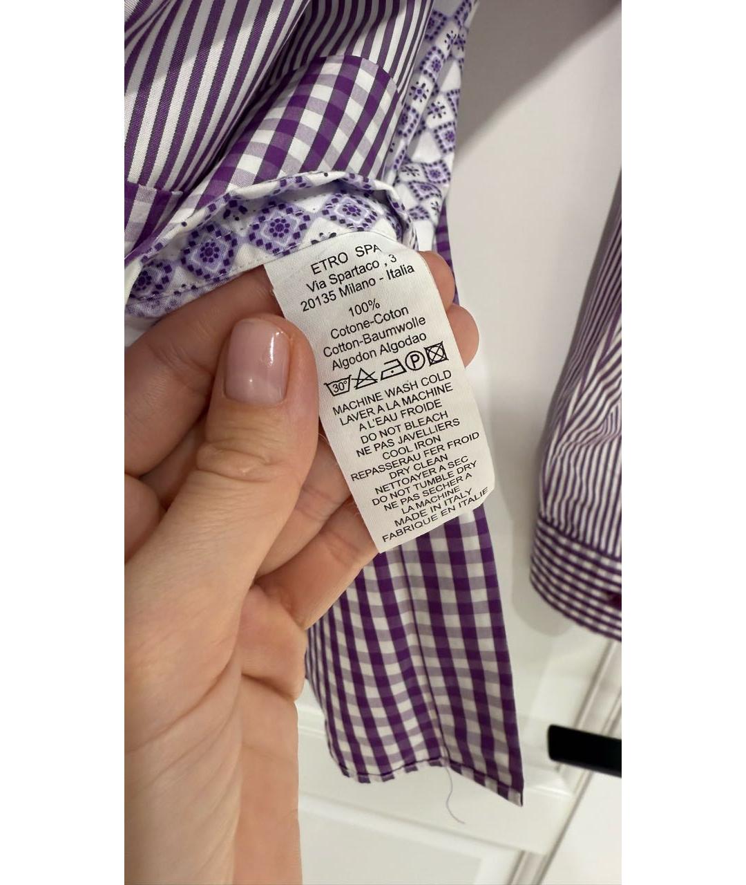 ETRO Хлопковая кэжуал рубашка, фото 5