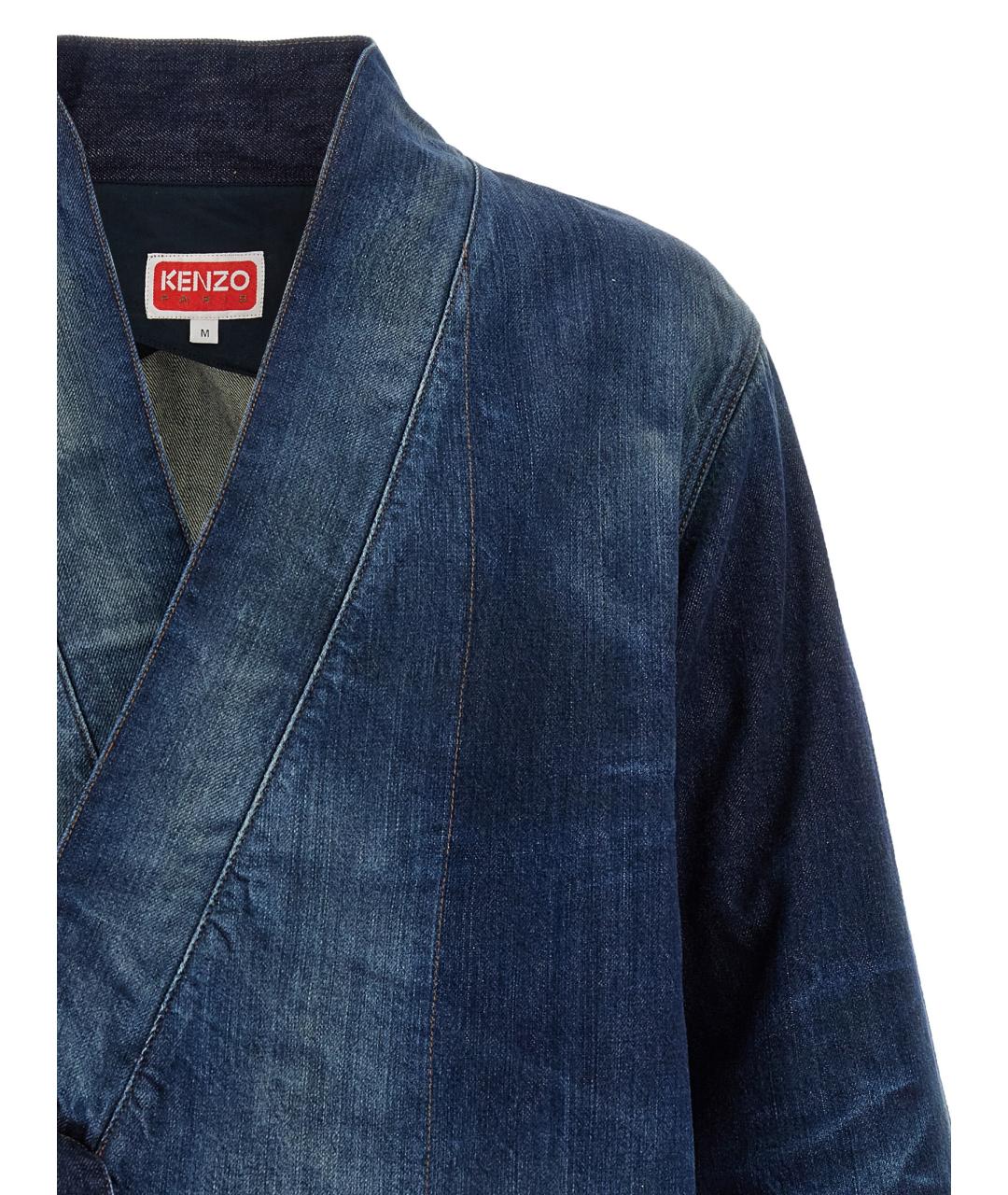 KENZO Синяя хлопковая куртка, фото 3