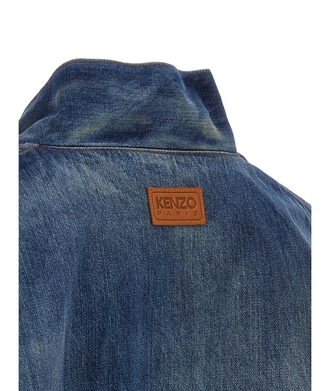 KENZO Синяя хлопковая куртка, фото 4
