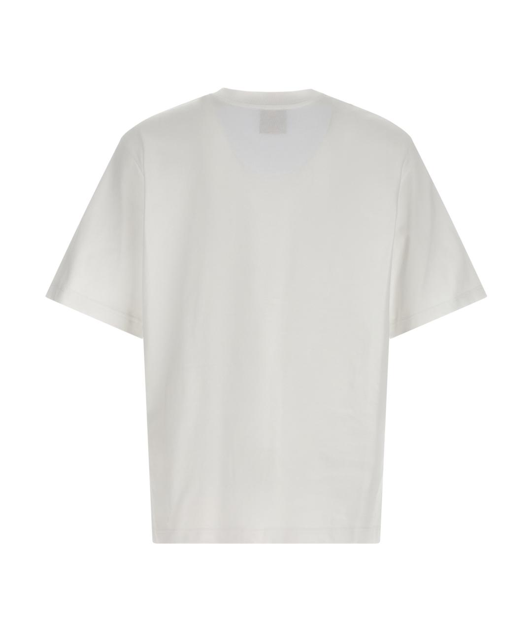 CASABLANCA Белая хлопковая футболка, фото 2