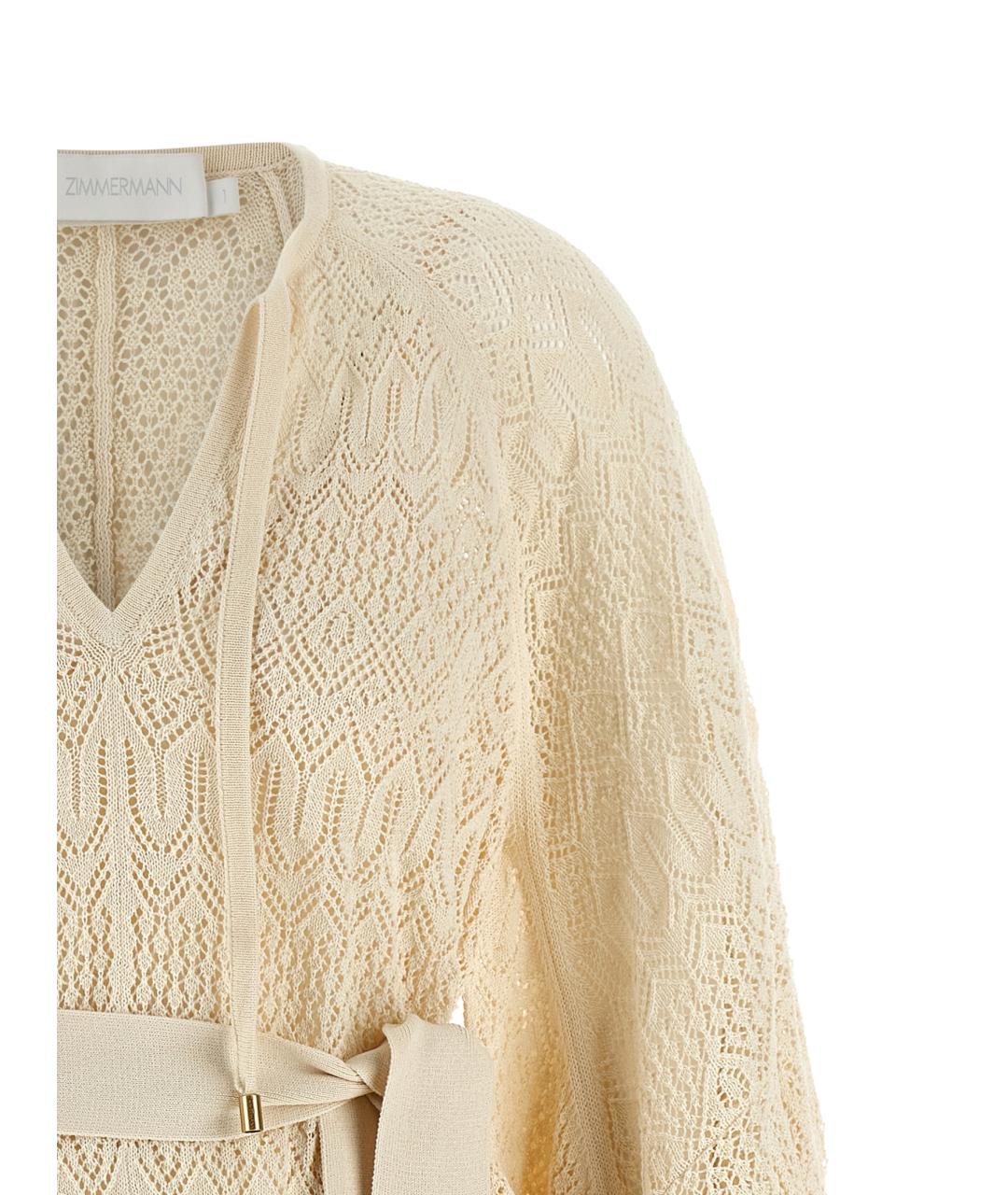ZIMMERMANN Бежевое платье, фото 3