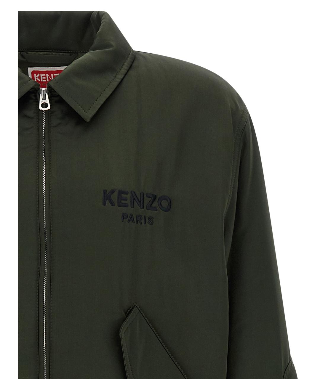 KENZO Зеленая вискозная куртка, фото 3