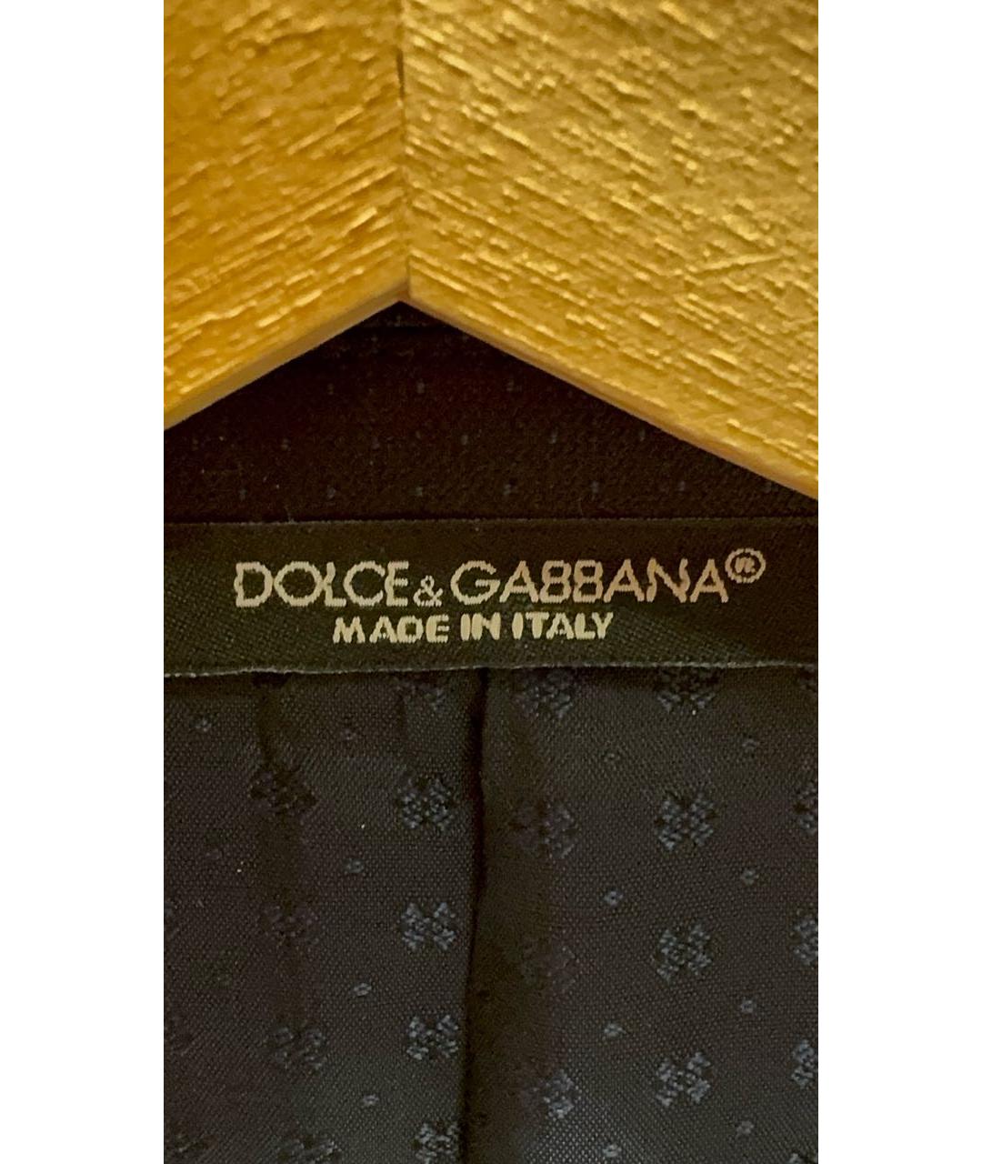 DOLCE&GABBANA Темно-синий шерстяной пиджак, фото 3