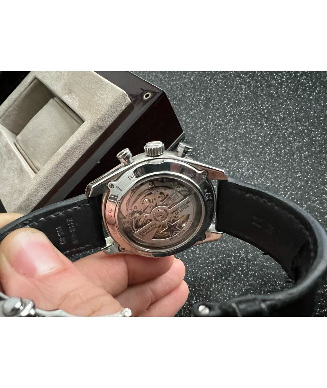 ZENITH Серебряные стальные часы, фото 2