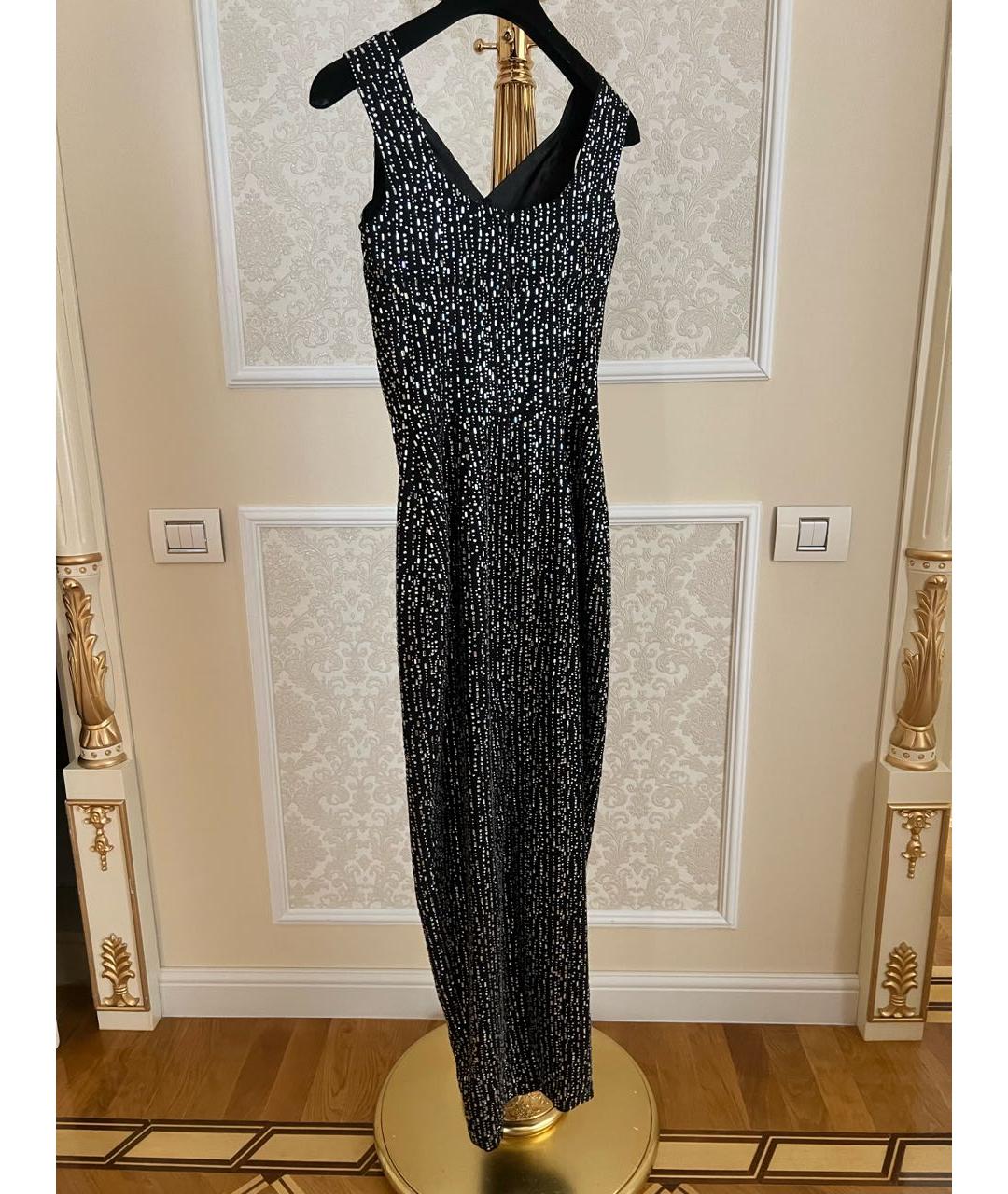 RASARIO Черное шелковое вечернее платье, фото 2