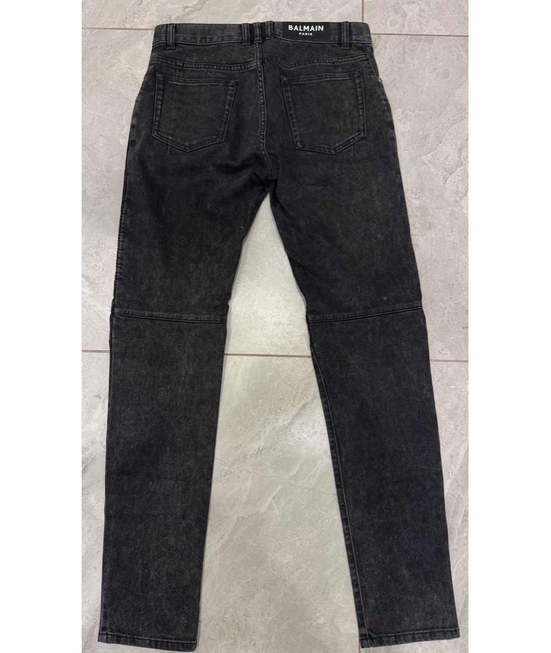 BALMAIN Хлопко-эластановые прямые джинсы, фото 2
