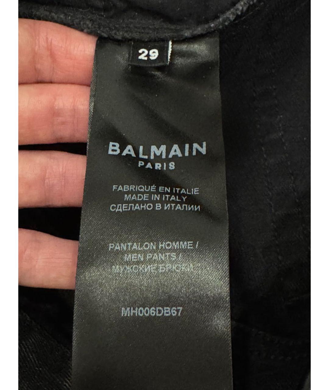 BALMAIN Хлопко-эластановые прямые джинсы, фото 6