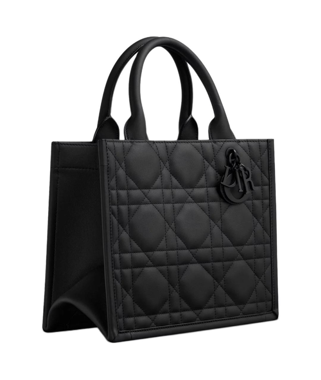 CHRISTIAN DIOR Черная кожаная сумка через плечо, фото 3