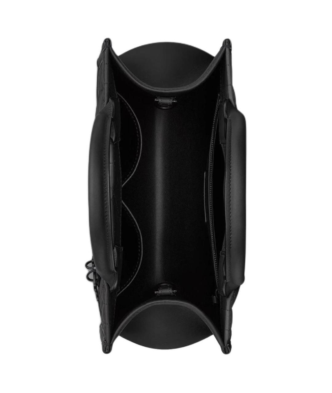 CHRISTIAN DIOR Черная кожаная сумка через плечо, фото 5