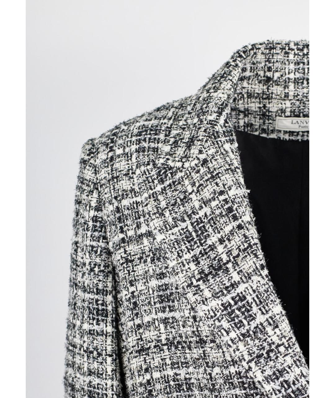 LANVIN Серое хлопковое пальто, фото 2