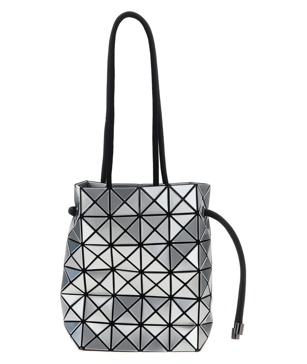 BAO BAO ISSEY MIYAKE Серебряная синтетическая сумка тоут, фото 1
