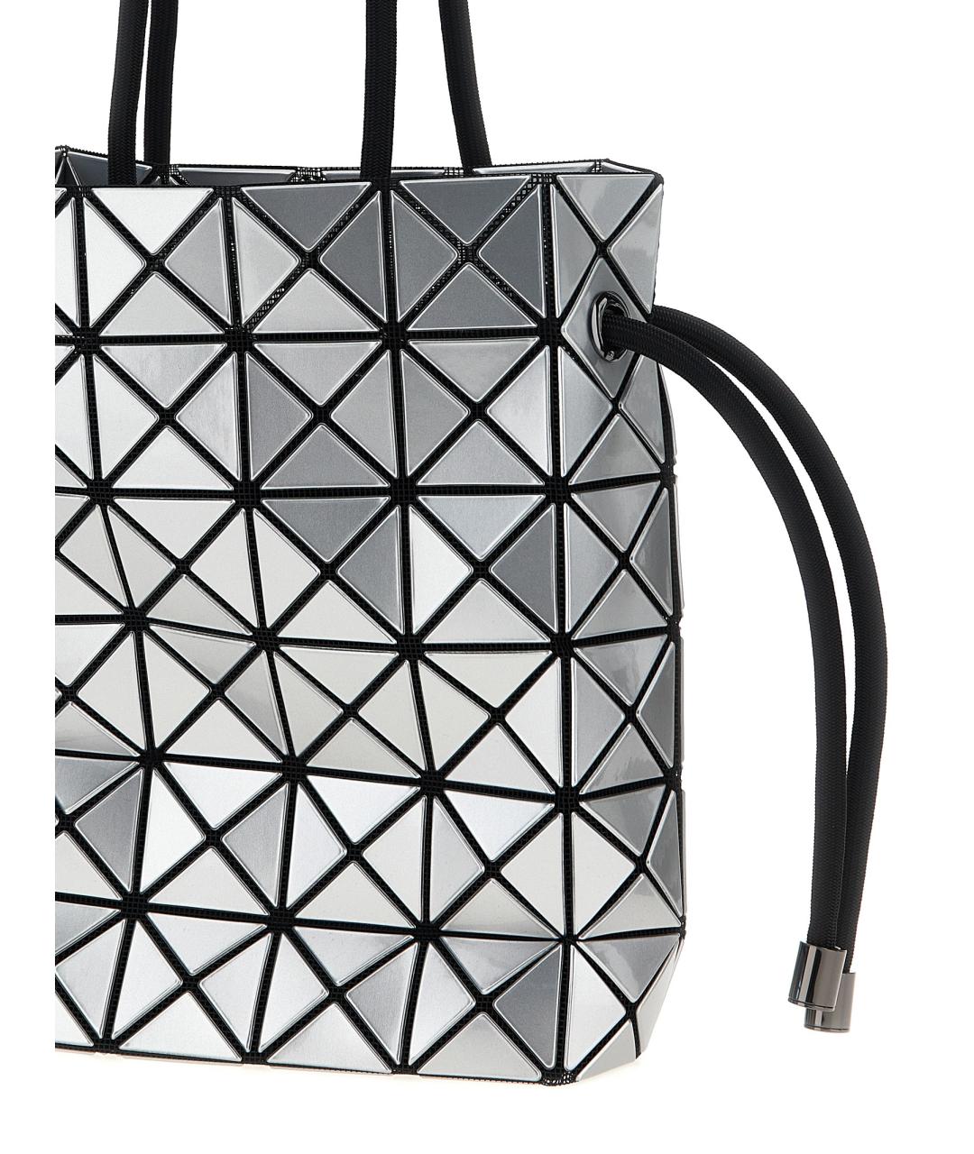 BAO BAO ISSEY MIYAKE Серебряная синтетическая сумка тоут, фото 3
