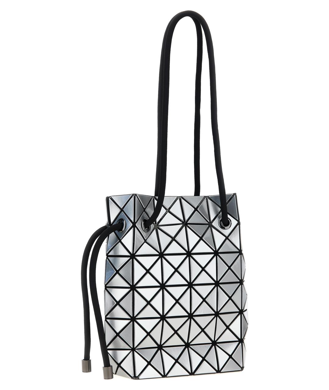 BAO BAO ISSEY MIYAKE Серебряная синтетическая сумка тоут, фото 2