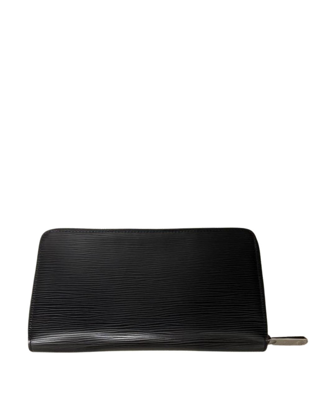 LOUIS VUITTON Черный кожаный кошелек, фото 1