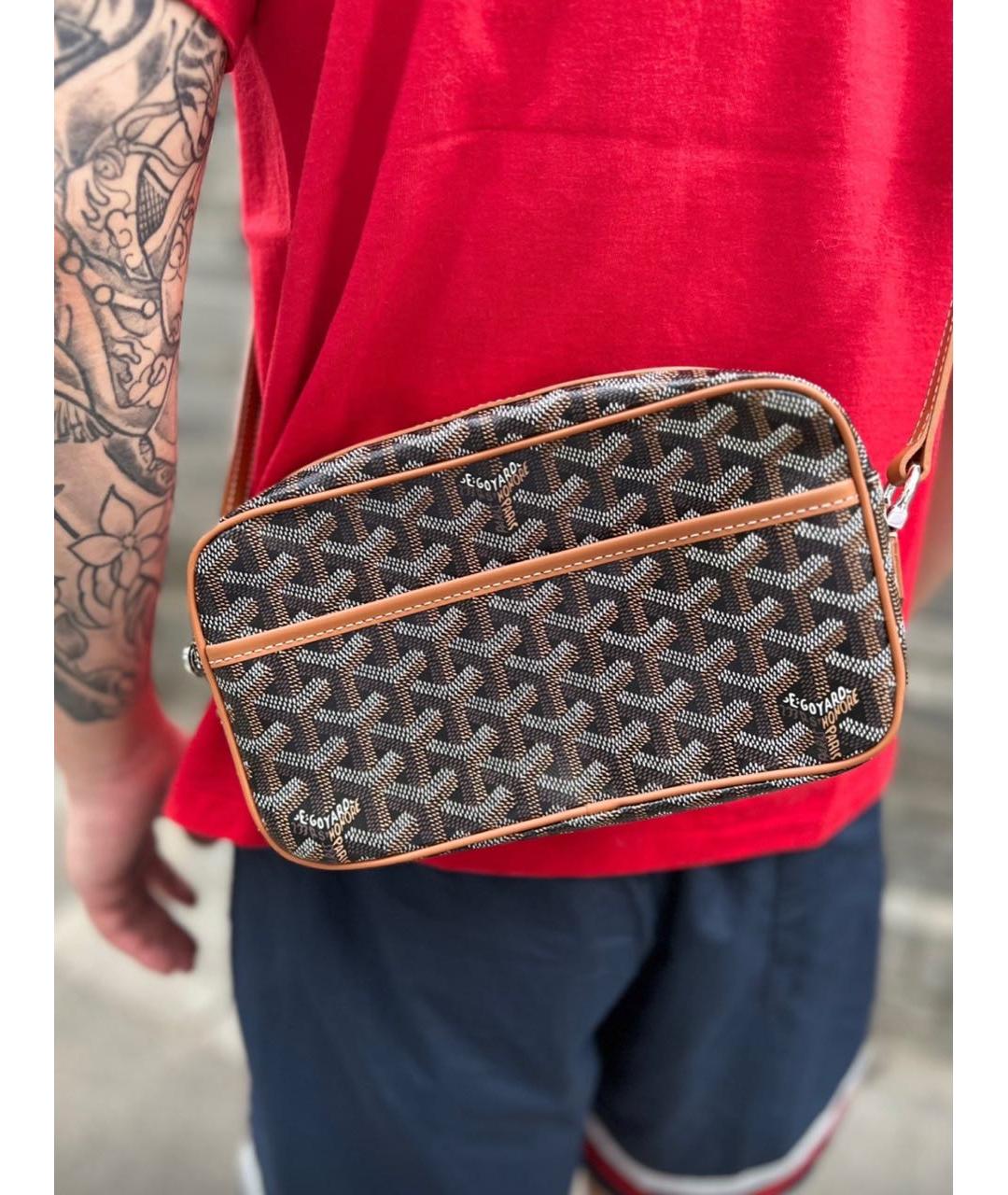 GOYARD Коричневая сумка на плечо, фото 5