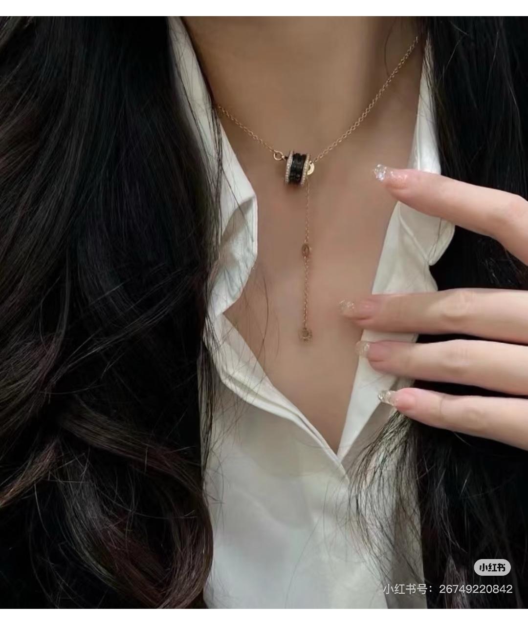 BVLGARI Золотое колье из розового золота, фото 6