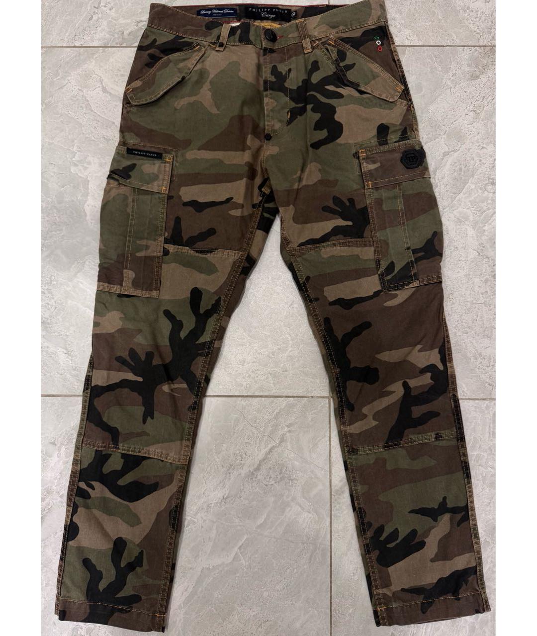 PHILIPP PLEIN Зеленые хлопковые джинсы, фото 8
