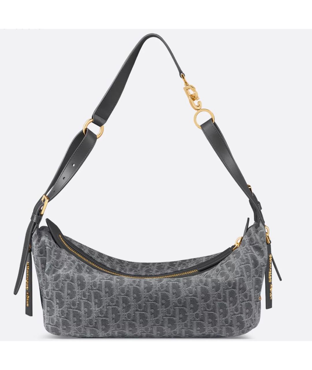CHRISTIAN DIOR Серая сумка тоут, фото 3