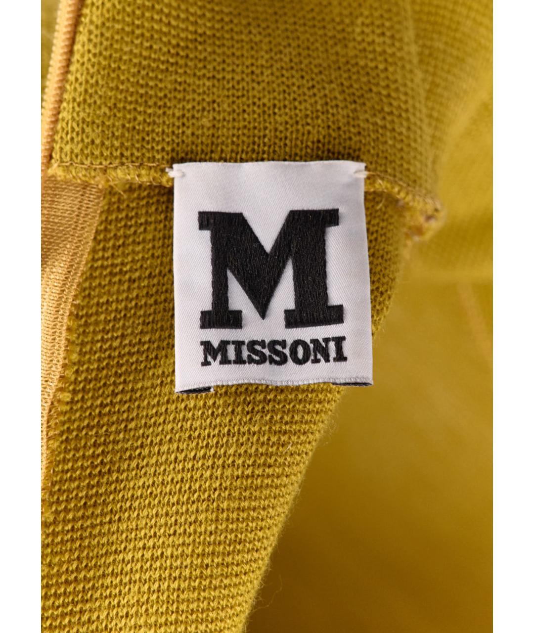 MISSONI Горчичное шерстяное повседневное платье, фото 5