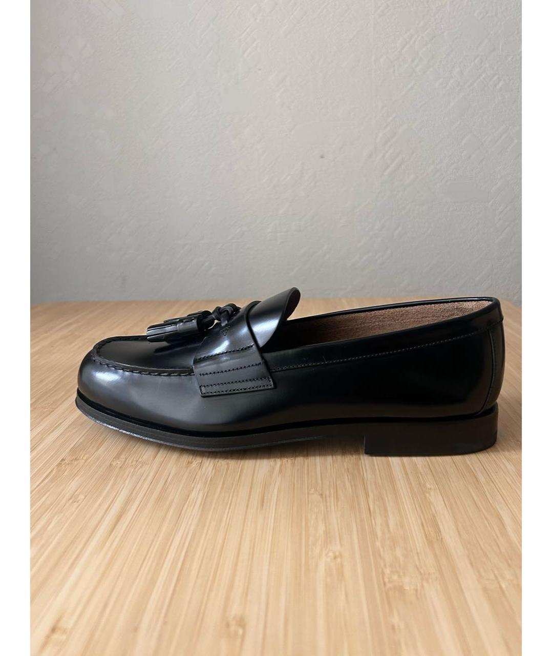 PRADA Черные кожаные лоферы, фото 7