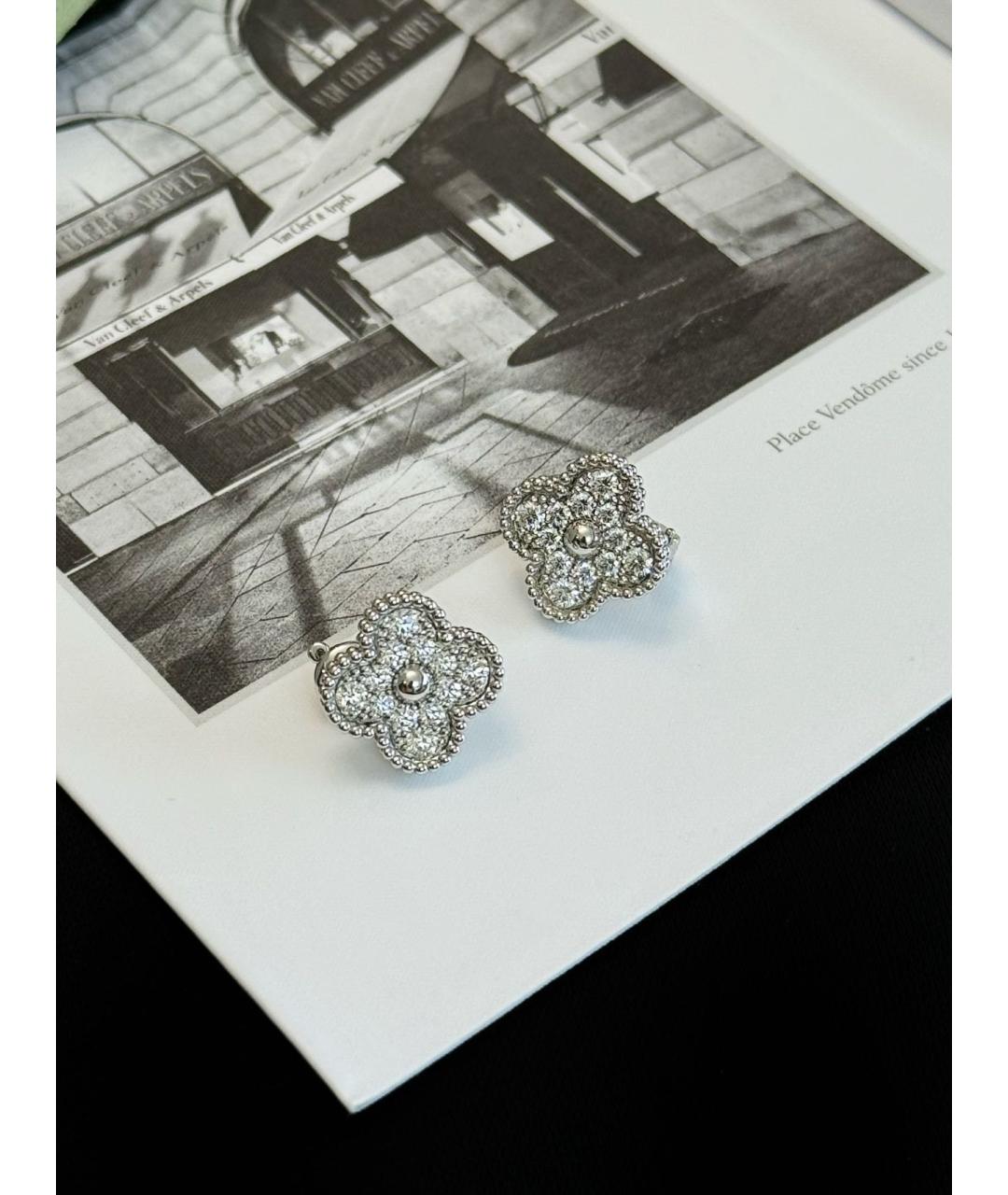 VAN CLEEF & ARPELS Серебряные серьги из белого золота, фото 4