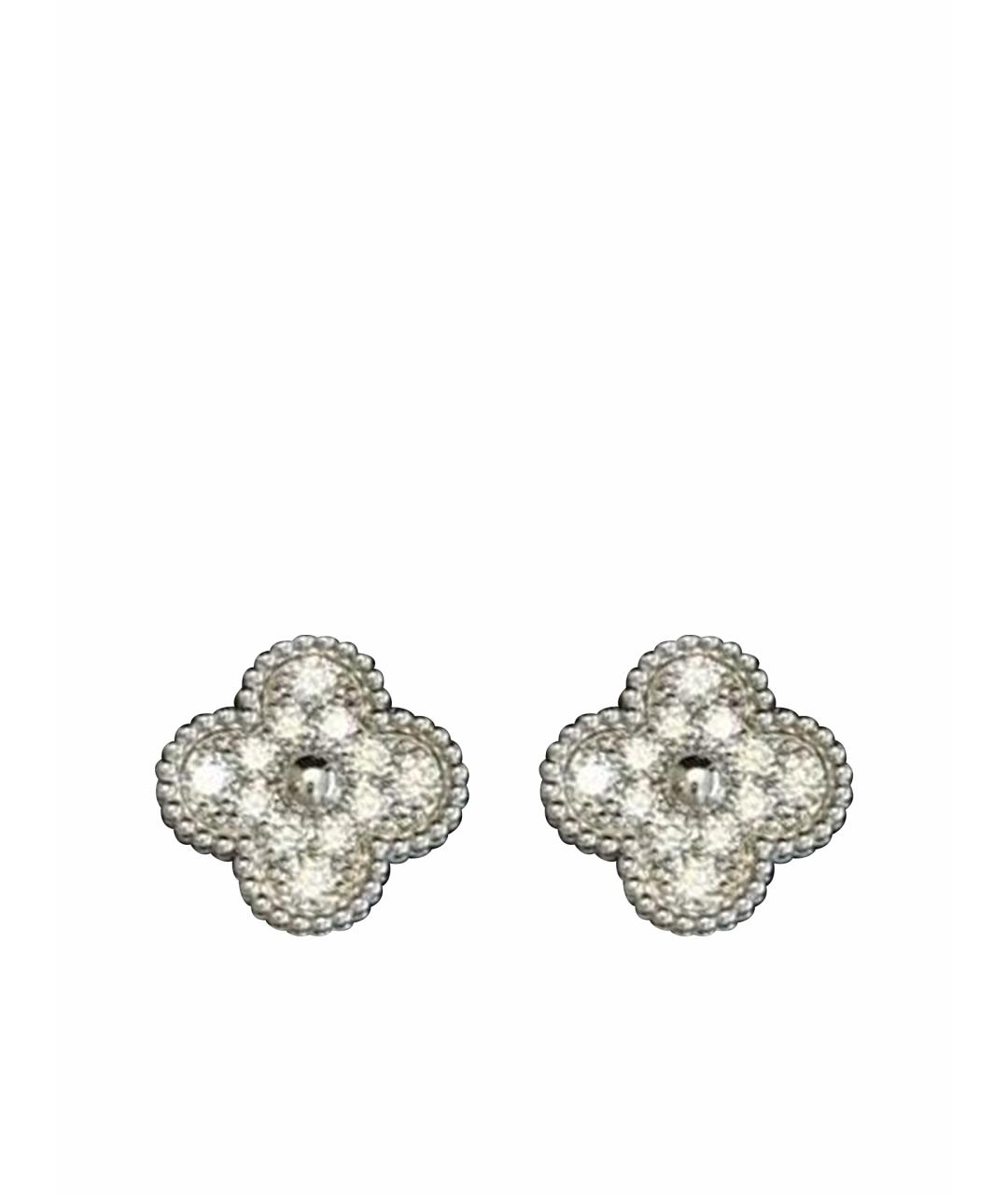 VAN CLEEF & ARPELS Серебряные серьги из белого золота, фото 1