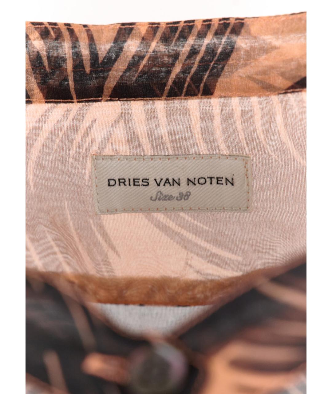 DRIES VAN NOTEN Оранжевое шелковое повседневное платье, фото 4