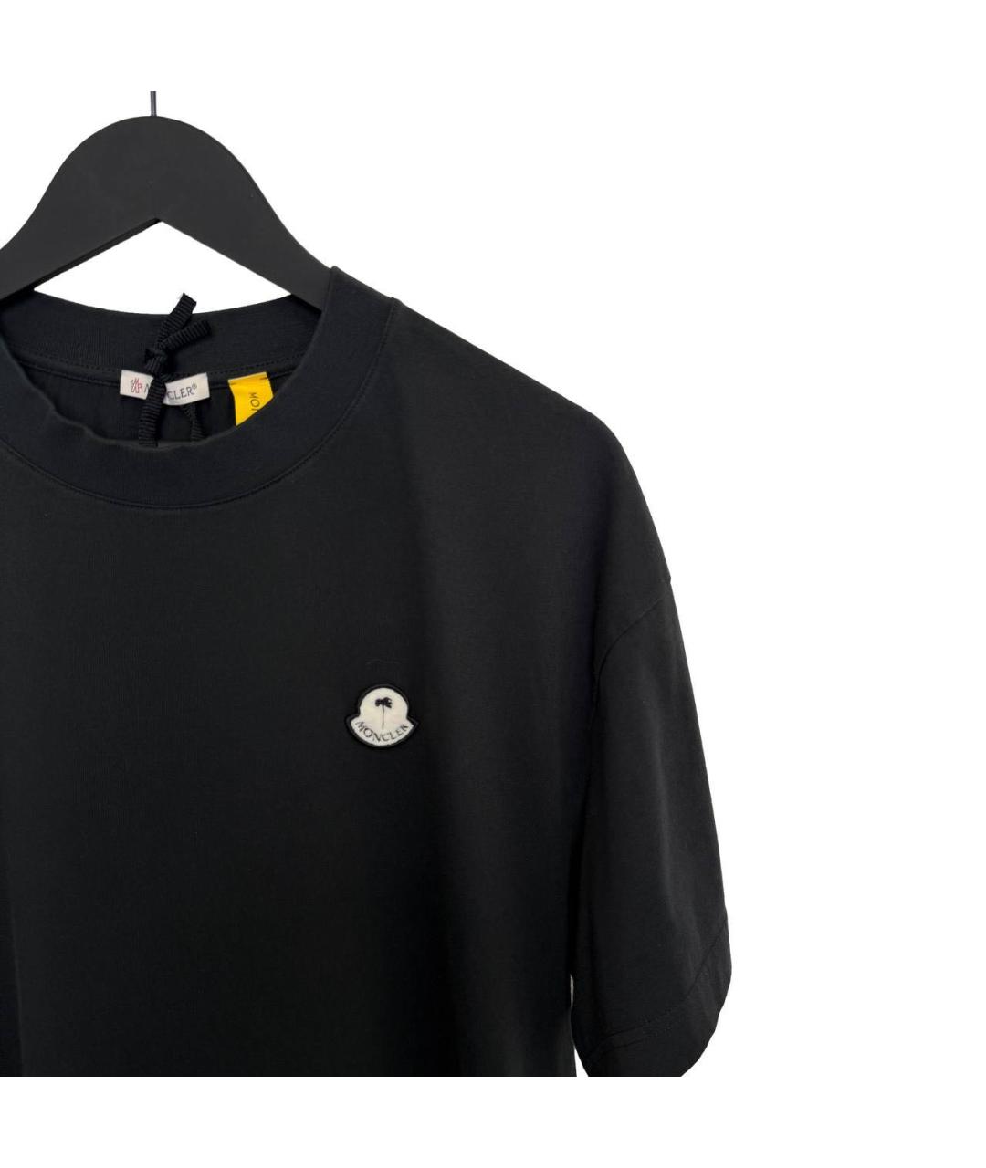 MONCLER Черная футболка, фото 3