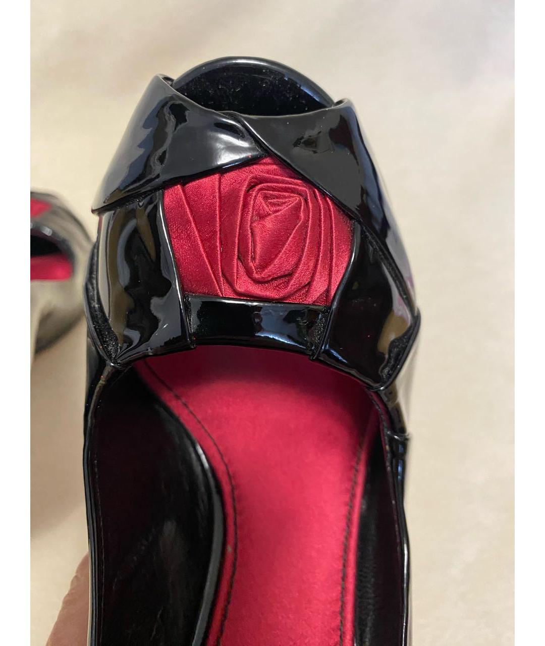 DOLCE&GABBANA Черные туфли из лакированной кожи, фото 6