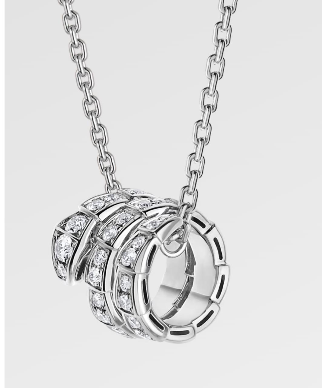 BVLGARI Серебряное колье из белого золота, фото 6