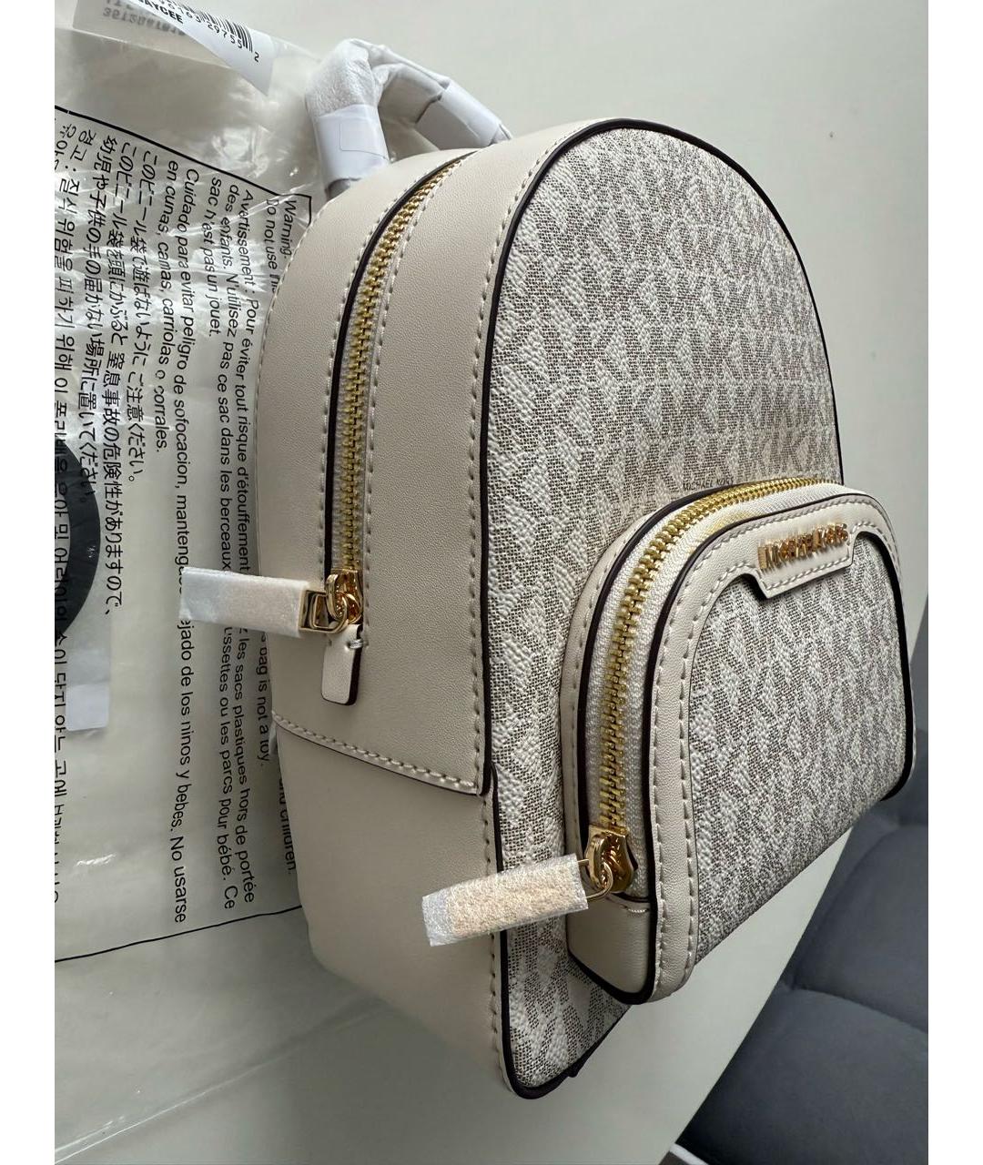 MICHAEL KORS Серый кожаный рюкзак, фото 2