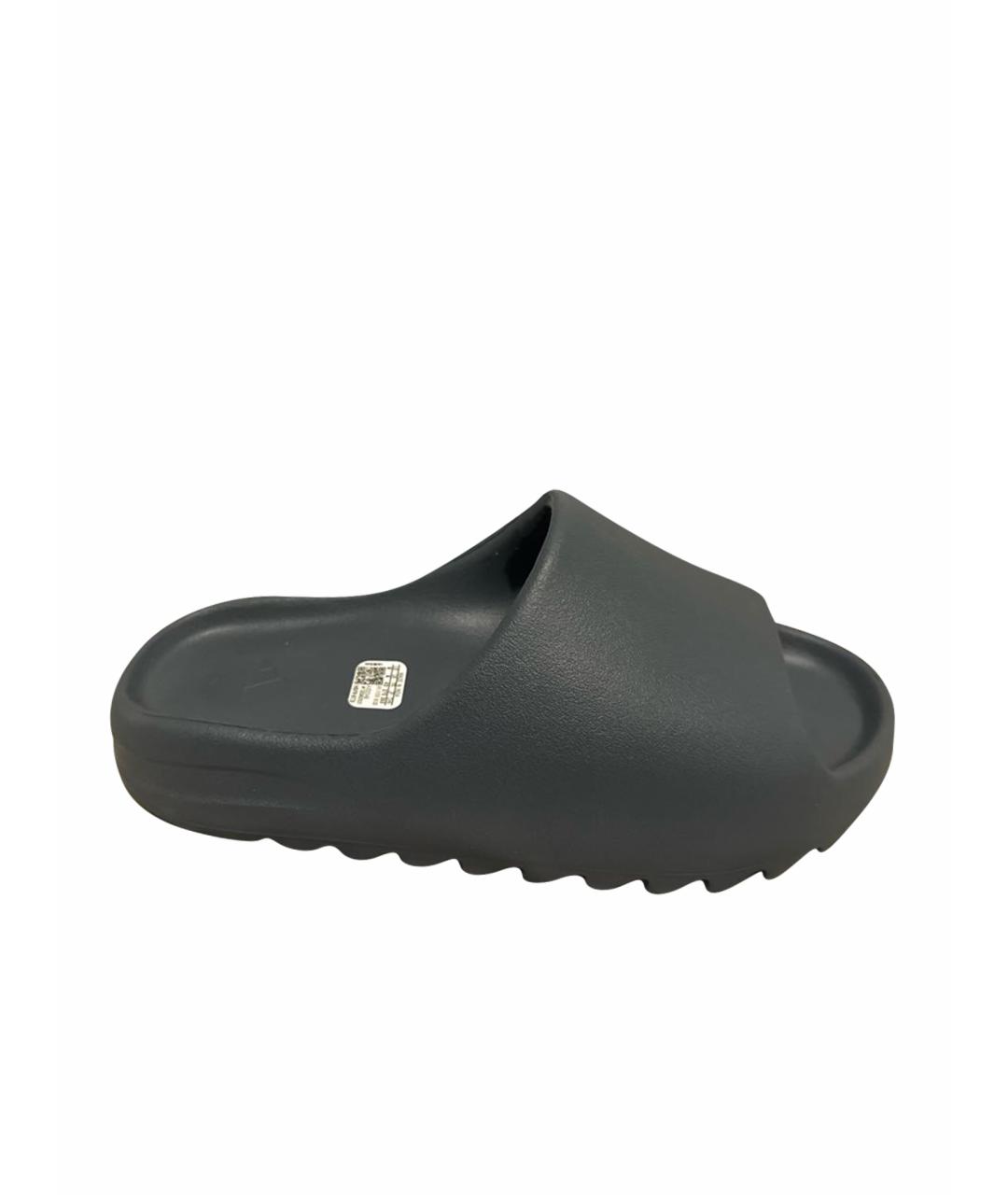 ADIDAS YEEZY Черные шлепанцы, фото 1